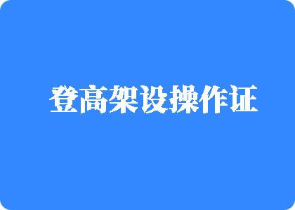 大鸡巴操日本美女视频登高架设操作证